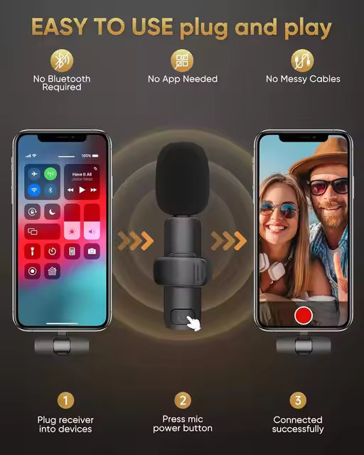 CLIPMIC Portable Noise Reduction Wireless Microphone