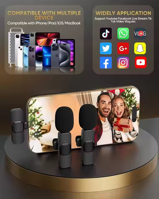 CLIPMIC Portable Noise Reduction Wireless Microphone